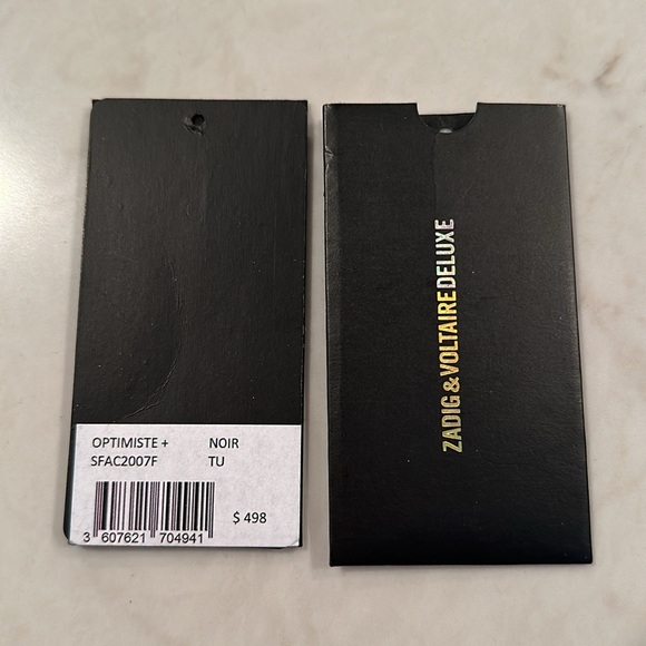 Zadig & Voltaire Optimiste Black Bag - Picture 17 of 17